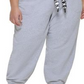 DKNY Women's Logo Drawstring Joggers Gray Size 1X