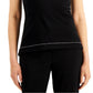 Donna Karan Women's Luxe Stitch Sleeveless Top Black