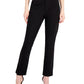 DKNY Women's Luxe Straight Leg Trousers Black Size 2
