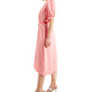 Donna Karan Women's High Low Satin Dress Pink Size 10