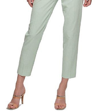 DKNY Women's High Waisted Flat Front Pants Green Size 16