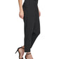 DKNY Women's Two Button Tab Ankle Pants Black Size 12