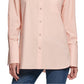 DKNY Women's Oversized Button Up Shirt Orange Size XX-Large