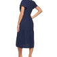 DKNY Women's Tiered Midi Dress Blue Size 8
