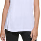 DKNY Women's Metallic Logo T-Shirt White Size XX-Small