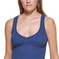 DKNY Women's Cropped Tank Blue Size X-Small