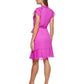 DKNY Women's Ruffle Hem Dress Pink Size 4Petite