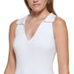 DKNY Women's Polo Tank Sweater White Size X-Small