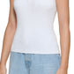 DKNY Women's Polo Tank Sweater White Size X-Small