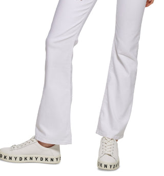 DKNY Women's Boerum High Rise Flare Leg Jeans White Size 27