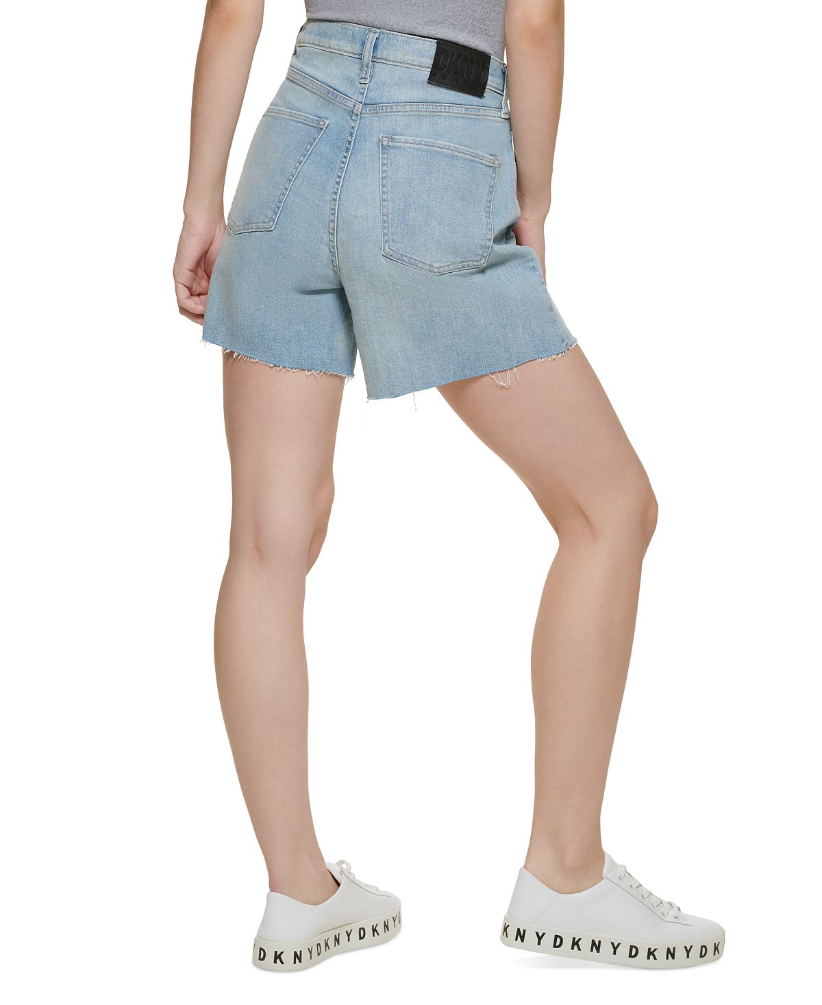 DKNY Women's Kent High Rise Denim Shorts Blue Size 26