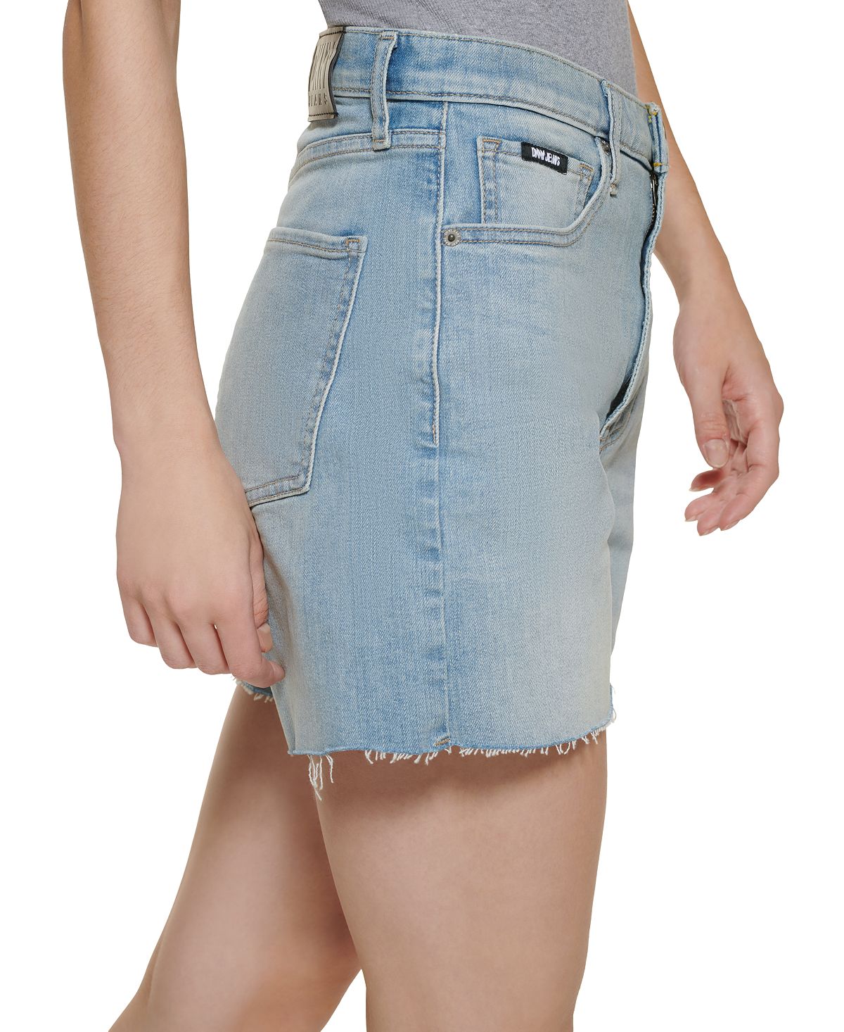 DKNY Women's Kent High Rise Denim Shorts Blue Size 26
