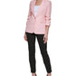DKNY Women's Madison Ruched Sleeve Jacket Pink Size 10