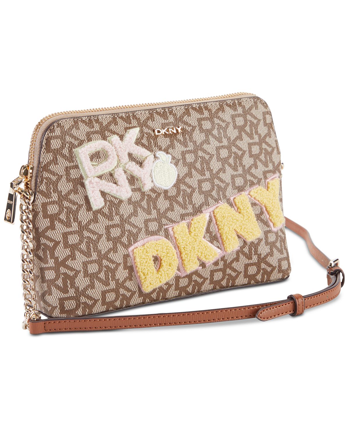 DKNY Women's Bryant Dome Crossbody Brown One Size