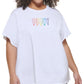 DKNY Women's Pride Logo T-Shirt White Size 1X