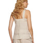 DKNY Women's Linen Tank Top Beige Size Medium