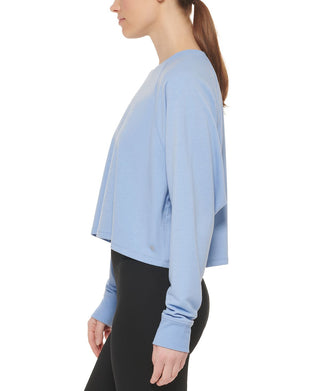 DKNY Women's Lightweight Super Soft Pullover Blue