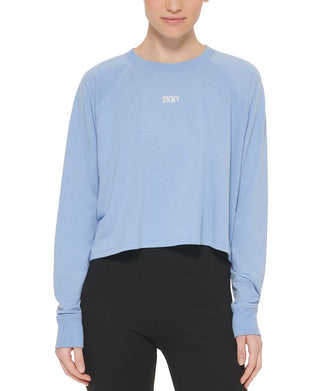 DKNY Women's Lightweight Super Soft Pullover Blue