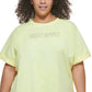 DKNY Women's Cotton Logo T-Shirt Yellow Size 2X