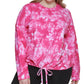 DKNY Women's Plus Terry Pullover Sweatshirt Pink Size 3X