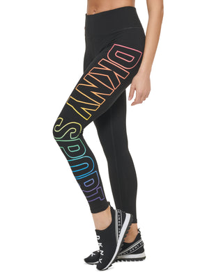 DKNY Women's Pride Logo 7/8 Leggings Black Size Small