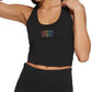 DKNY Women's Pride Logo Racerback Tank Top Black Size Small