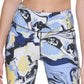 DKNY Women's Printed High Waist 9 Bike Shorts Blue Size Small