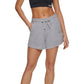 DKNY Women's Terry Cloth Relaxed Shorts Gray Size X-Large
