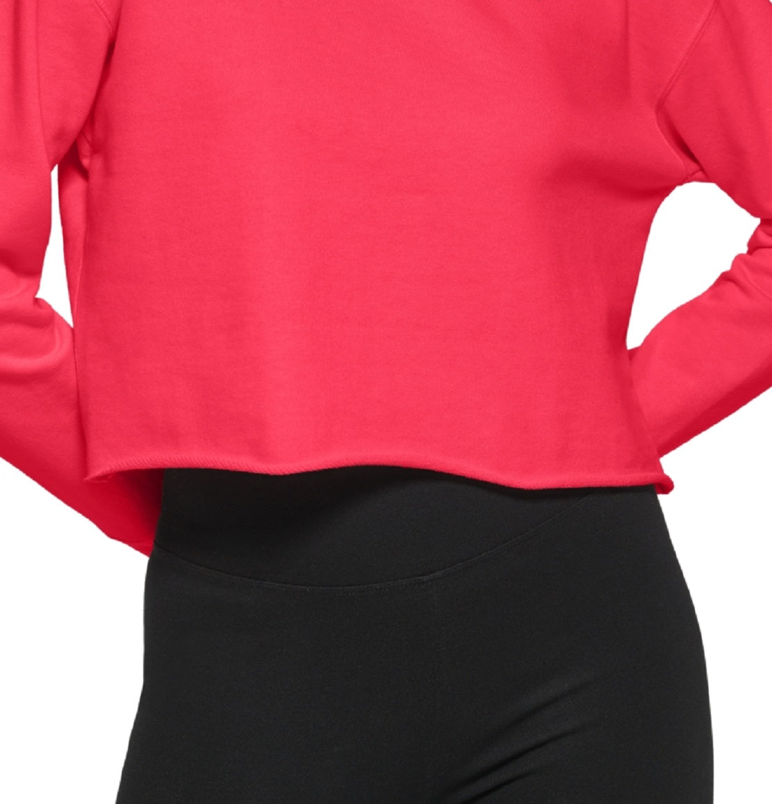 DKNY Women's Metallic Logo Cropped Sweatshirt Pink Size Small