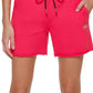 DKNY Women's Metallic Logo Shorts Pink Size Large