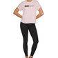 DKNY Women's Outline Logo T-Shirt Pink Size Medium