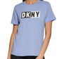 DKNY Women's Logo T Shirt Purple Size X-Small
