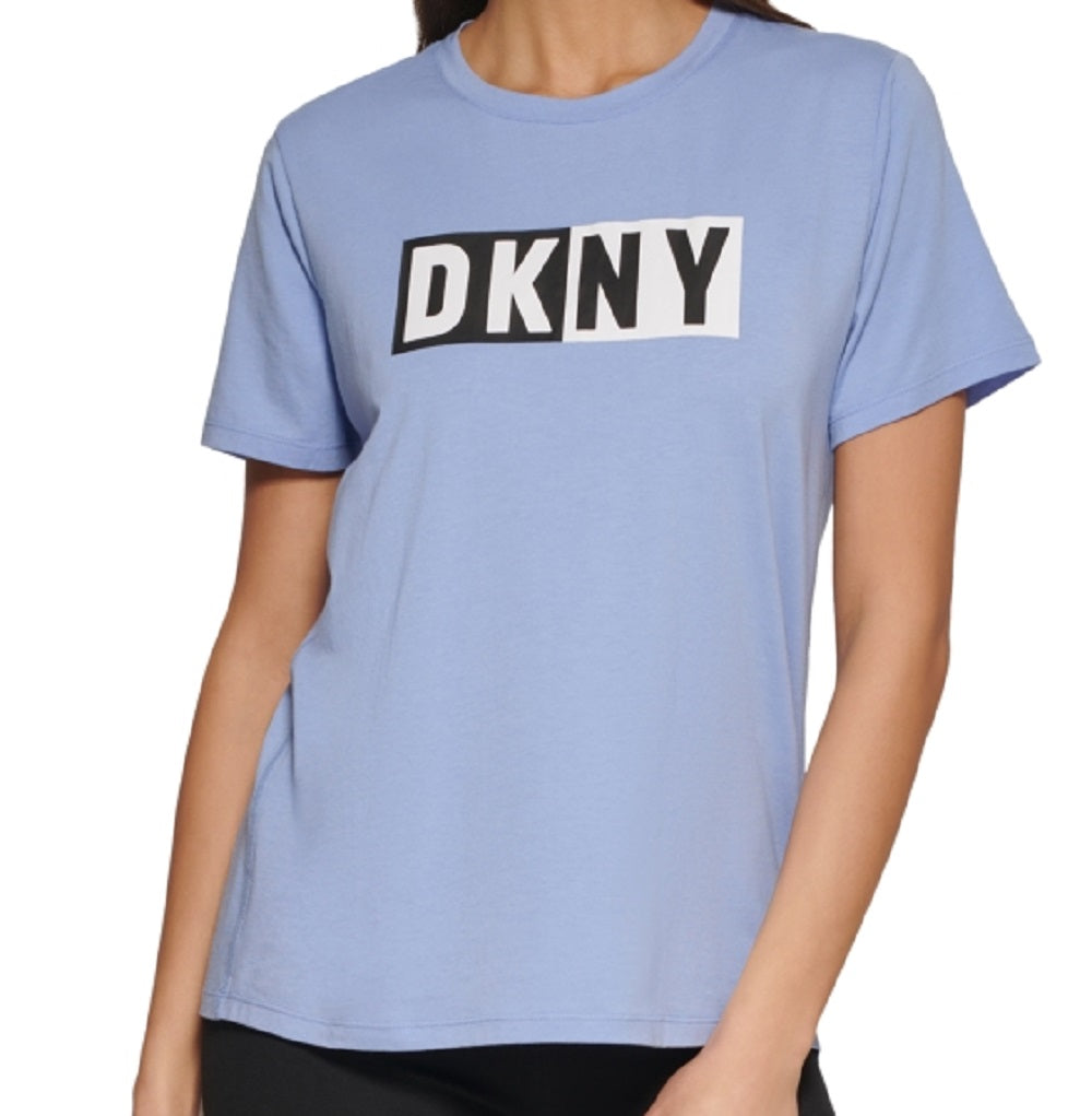 DKNY Women's Logo T Shirt Purple Size X-Small