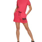 DKNY Women's Flip Reflect Logo Romper Pink Size Medium
