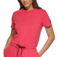 DKNY Women's Flip Reflect Logo Romper Pink Size Medium