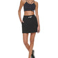 DKNY Women's Logo Skirt Black Size Large