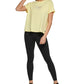 DKNY Women's Cotton Embroidered Logo Tee Yellow Size Large