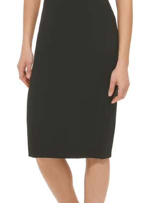 DKNY Women's One Shoulder Dress Black Size Large