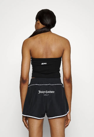 DKNY Women's Exploded Sport Outline Logo Tube Top Black Size Large