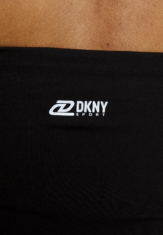 DKNY Women's Exploded Sport Outline Logo Tube Top Black Size Large