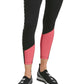 DKNY Women's High Waist Colorblocked 7/8 Leggings Pink Size Large