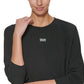 DKNY Women's Sport Lightweight Super Soft Pullover Black Size Large