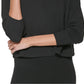 DKNY Women's Sport Lightweight Super Soft Pullover Black Size Large