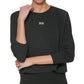 DKNY Women's Sport Lightweight Super Soft Pullover Black Size Large