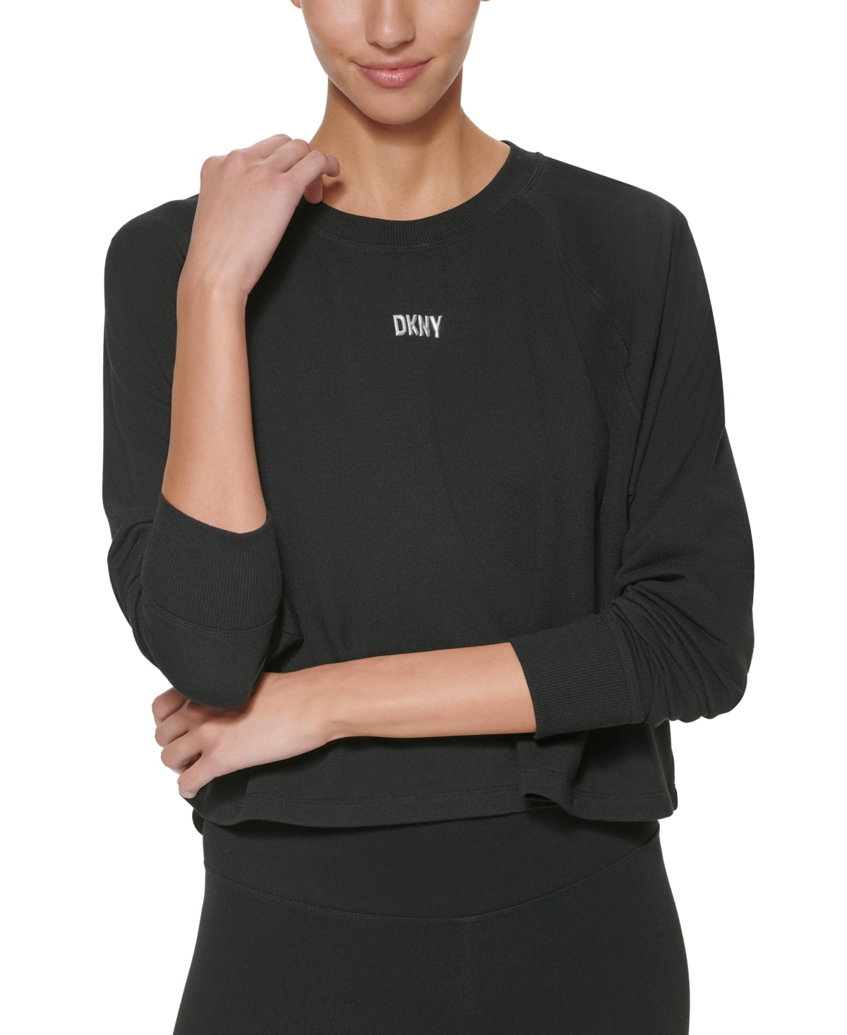 DKNY Women's Lightweight Super Soft Pullover Black Size Medium