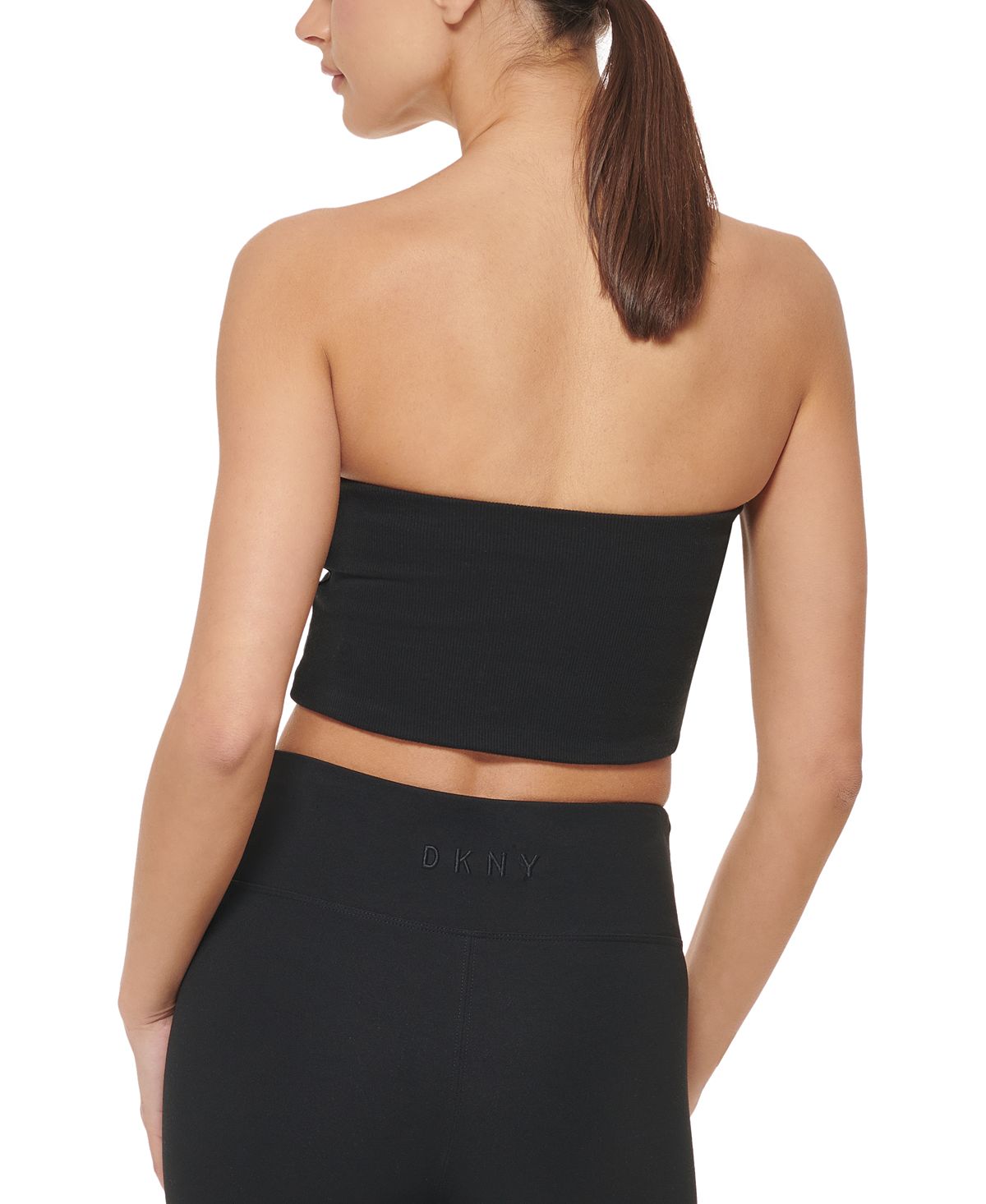 DKNY Women's Ribbed Tube Top Black Size Medium