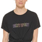 DKNY Women's Ombre Logo Tee Black Size X-Small