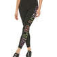 DKNY Women's Exploded Ombre Logo 7/8 Leggings Black Size Medium