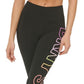 DKNY Women's Exploded Ombre Logo 7/8 Leggings Black Size Medium