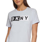 DKNY Women's Sport Logo T-Shirt Blue Size Medium